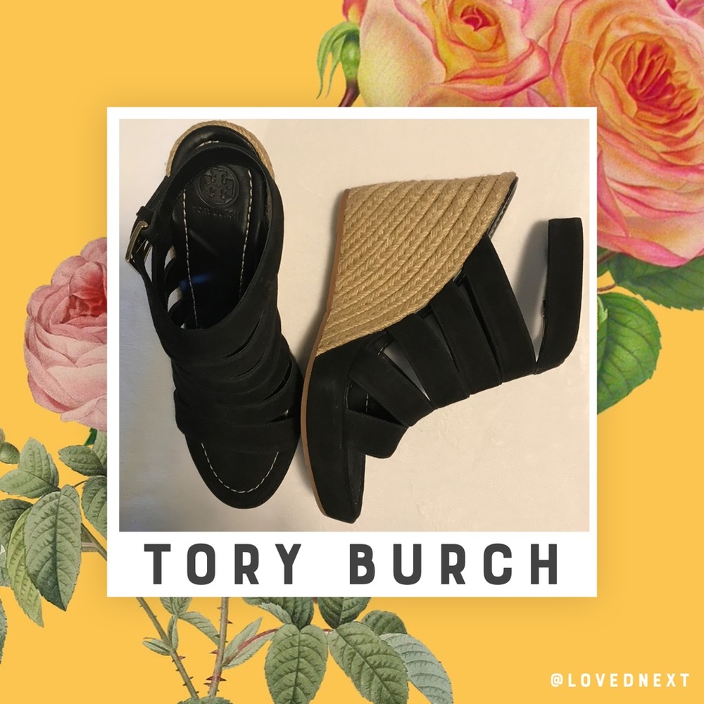 NWOT Tory Burch ‘Bailey’ suede wedges | Sz 10.5
